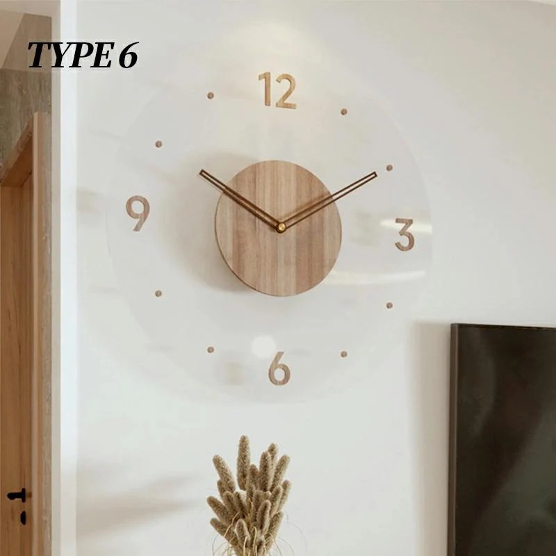 4月の新品掛け時計 木製 おしゃれ 壁掛け時計 シンプル 軽量 30cm35cm レディース メンズ 薄型 北欧 ファッション アート デザイン 雰囲気 連続秒針 寝室 リビング 静音