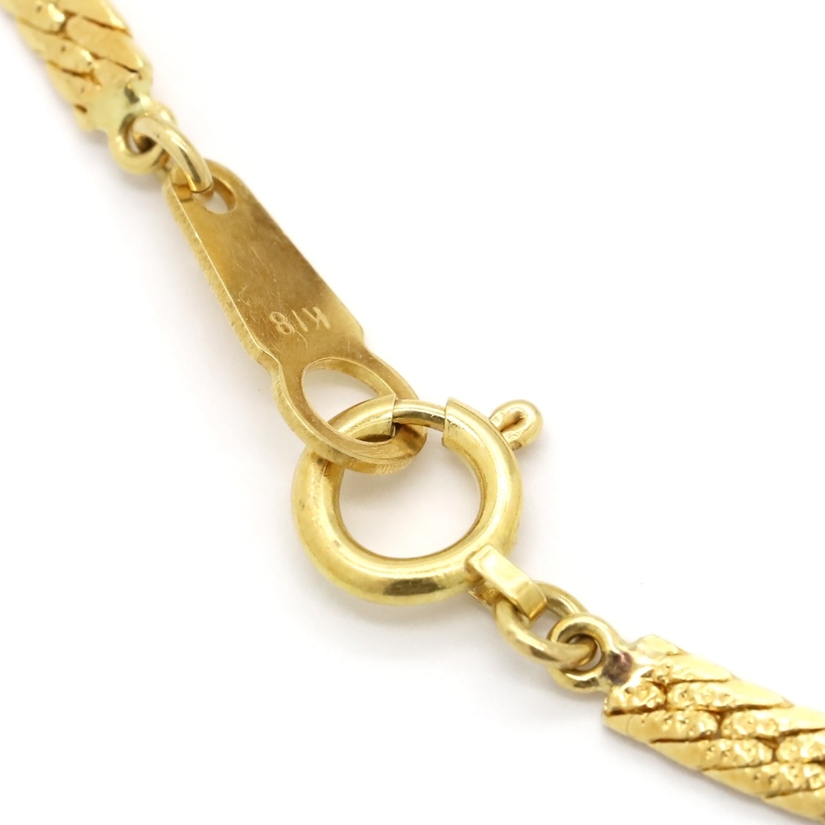 ブレスレット K18YG ルビー ダイヤモンド イエローゴールド Au750 18K ルビー 赤 ダイヤ パヴェ オーバル フラワーモチーフ 花形 フラットチェーン 【中古】