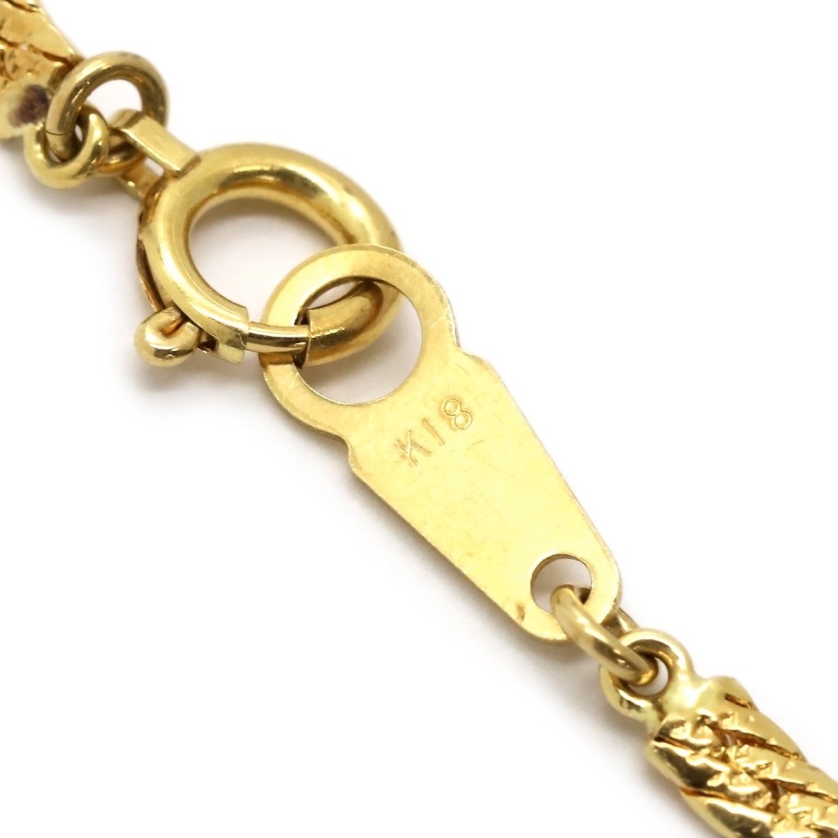 ブレスレット K18YG ルビー ダイヤモンド イエローゴールド Au750 18K ルビー 赤 ダイヤ パヴェ オーバル フラワーモチーフ 花形 フラットチェーン 【中古】