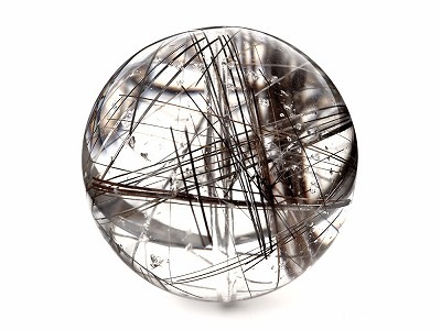 「1点もの 現品」 1粒売り ブラックルチルクォーツ 20mm パワーストーン バラ売り 天然石 パワーストーン ばら売り ビーズ 穴あき 1玉売り アクセサリー パーツ ハンドメイド z416-d