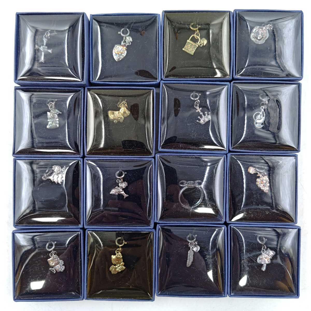 【中古・未使用品】[79点セット] ハローキティ ディアゴスティーニ 925 シルバー コレクション アクセサリー チャーム