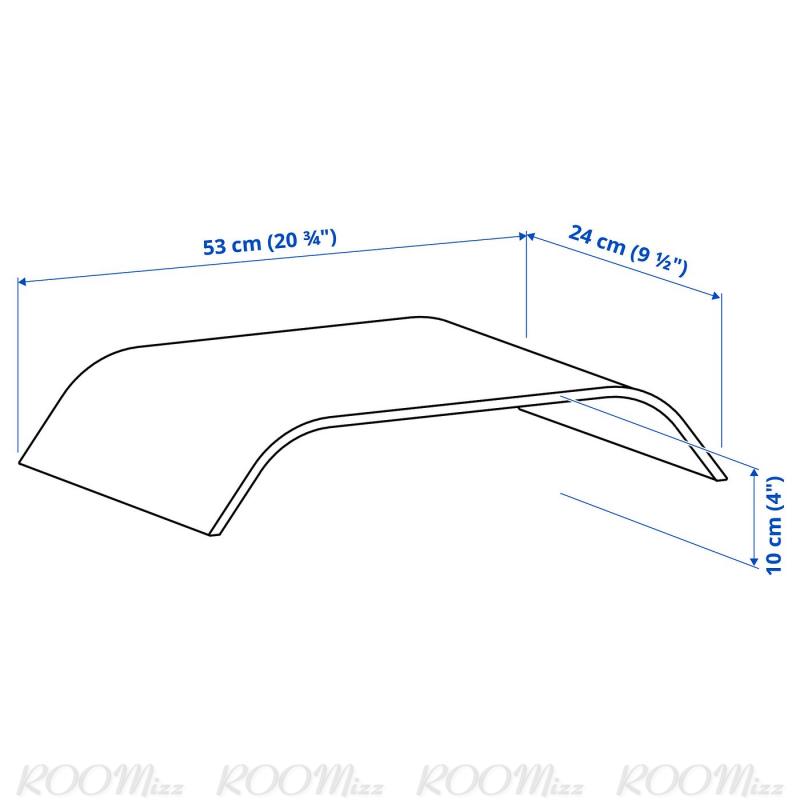SIGFINN シグフィン モニタースタンド 高さ固定式 - 竹突き板