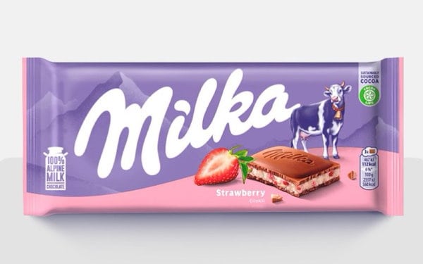 Qoo10] milka ミルカ ストロベリーミルクチョコレート