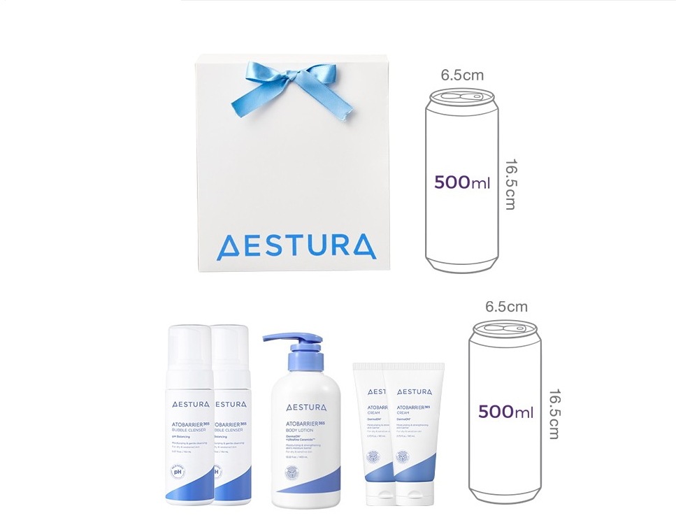 【AESTURA】冬の保湿バリア フルケアセットアトベリア365 クリーム・ボディローション・バブルクレンザー集中保湿 & 敏感肌ケア