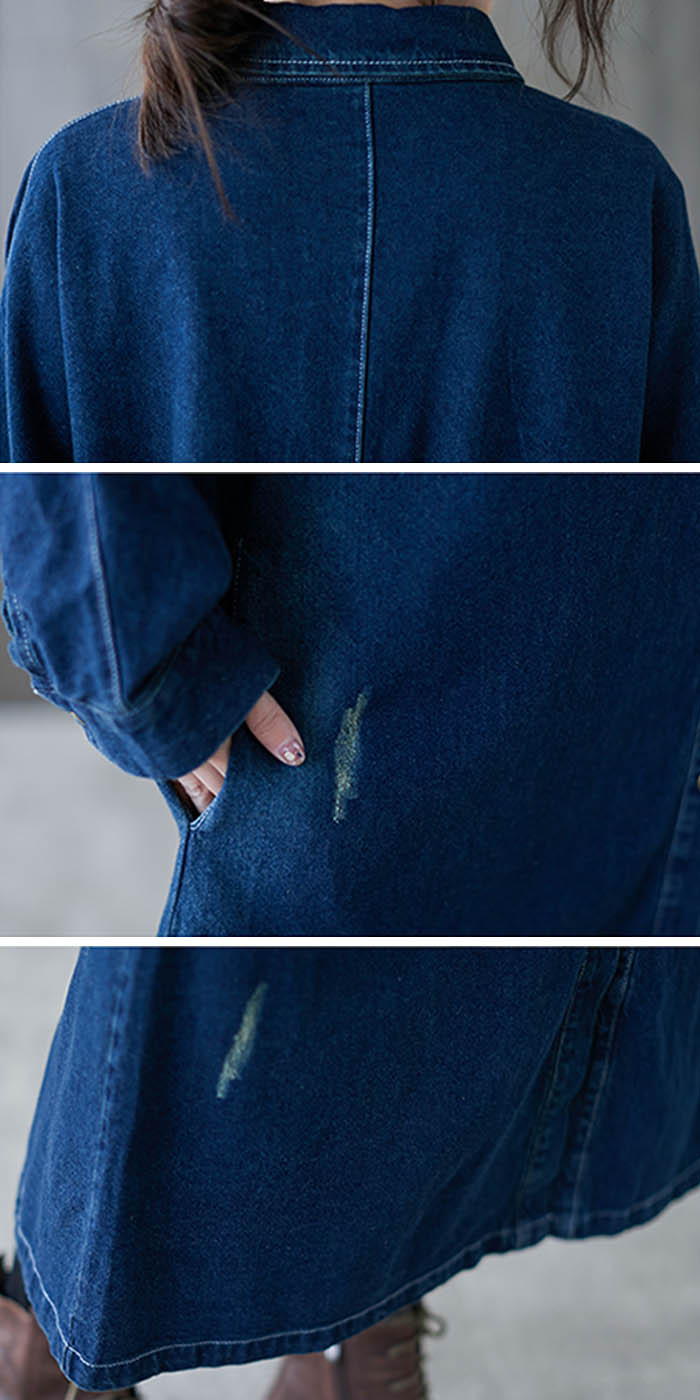 ワンピース レディース 春 秋 ロング ワンピース ロングワンピース 長袖 ワンピ デニムワンピース デニム ワンピース 無地 aライン Ａライン 体型カバー ゆったり ゆるっとワンピース シンプル