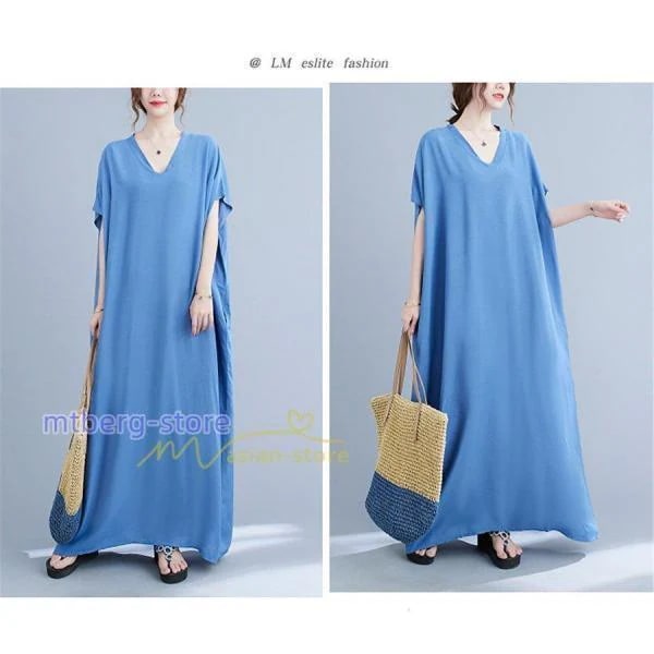 ワンピース マキシワンピース レディース ワンピ ロングワンピース ロングワンピ ロング マキシ 半袖 体型カバー Vネック 20代30代40代50代 カジュアル 夏物 ワンピース マキシワンピース レディース ワンピ ロングワンピース ロングワンピ ロング マキシ 半袖 体型カバー Vネック 20代30代40代50代 カジュアル 夏物