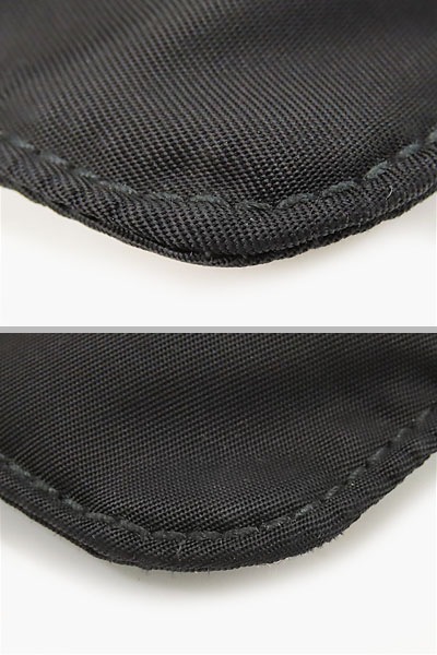 外美品プラダナイロン斜め掛けショルダーバッグフラットメッセンジャーバッグサコッシュブラック1BH978