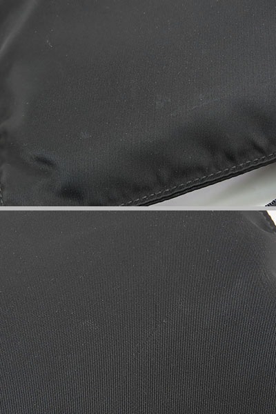 外美品プラダナイロン斜め掛けショルダーバッグフラットメッセンジャーバッグサコッシュブラック1BH978