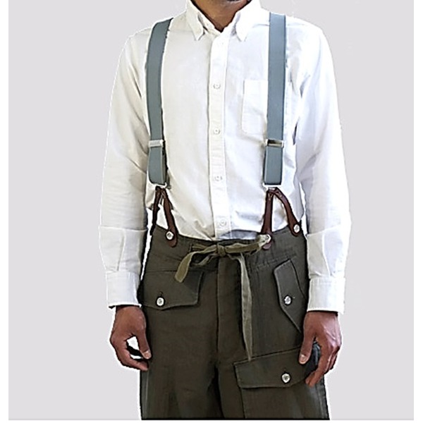 【美品・実物】1949年イギリス空軍 RAF ロイヤルエアフォースサスペンダー イギリス軍RAF（Royal Air Force）ラバーサスペンダー復刻版
