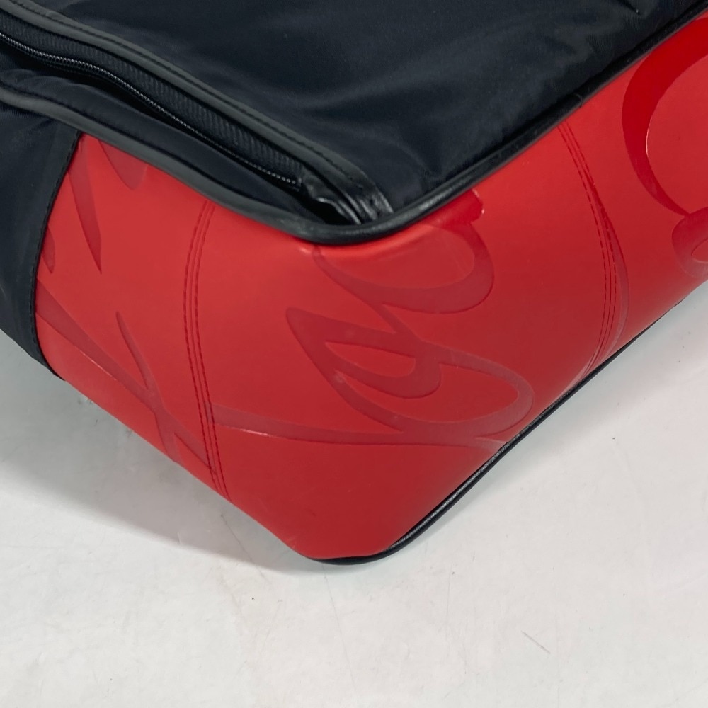 リュックサック ロゴ カバン バックパック 2WAYバッグ ハンドバッグ ナイロン ブラック