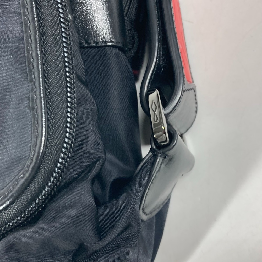 リュックサック ロゴ カバン バックパック 2WAYバッグ ハンドバッグ ナイロン ブラック