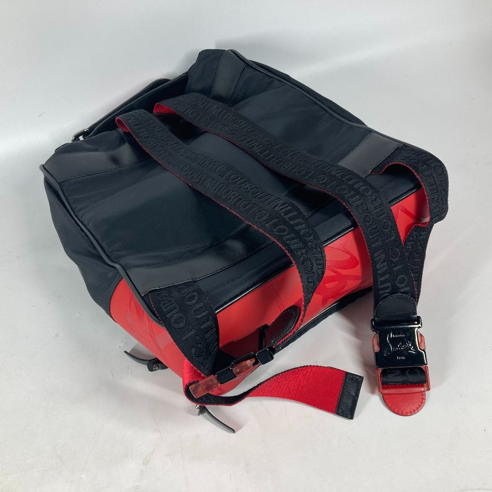 リュックサック ロゴ カバン バックパック 2WAYバッグ ハンドバッグ ナイロン ブラック