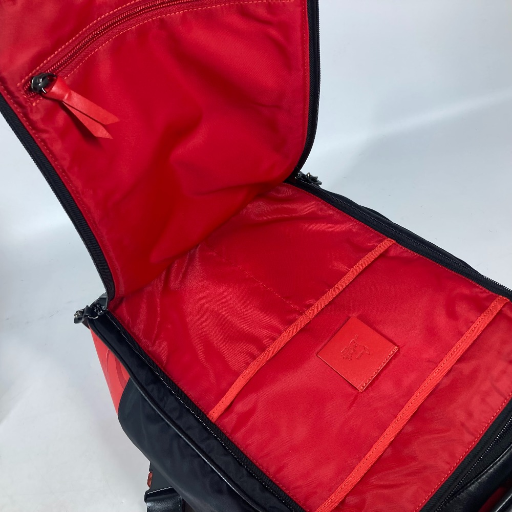 リュックサック ロゴ カバン バックパック 2WAYバッグ ハンドバッグ ナイロン ブラック