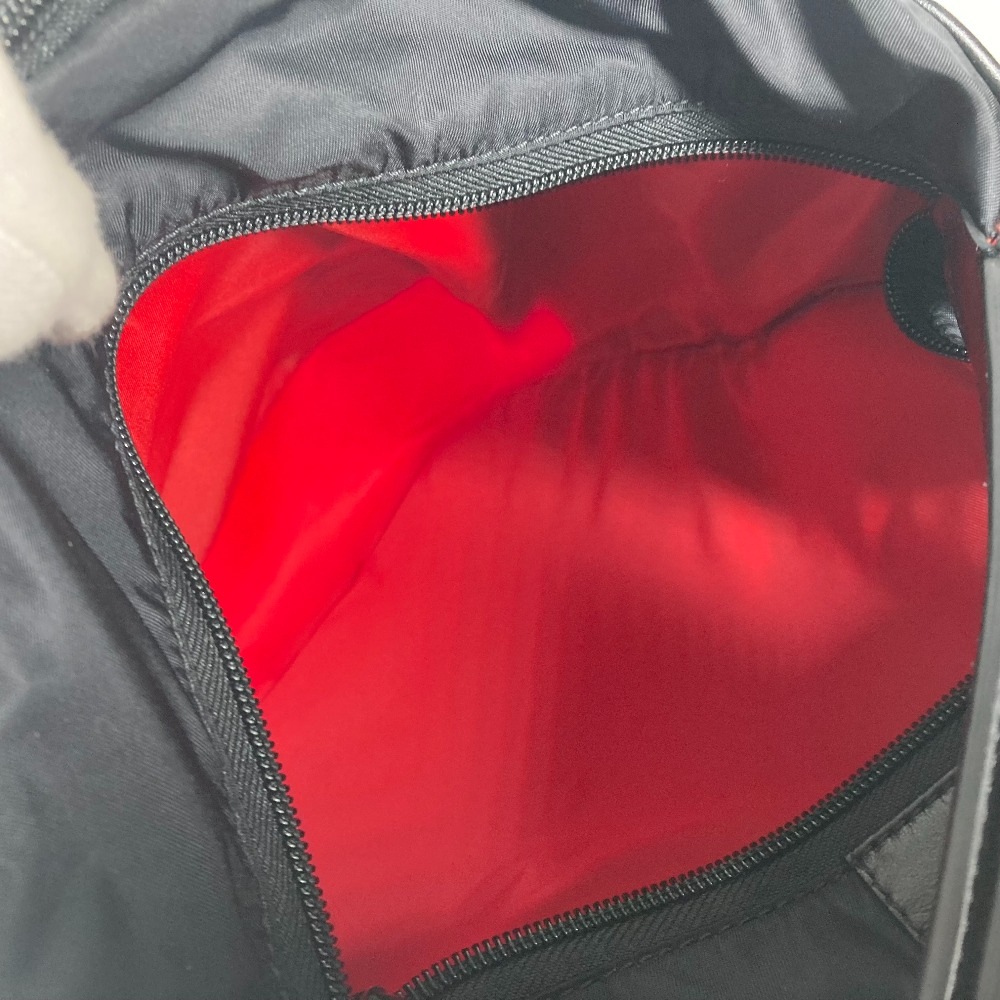 リュックサック ロゴ カバン バックパック 2WAYバッグ ハンドバッグ ナイロン ブラック