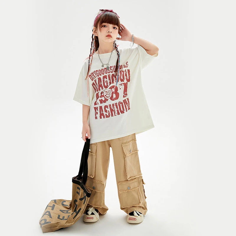 子供の街のダンスのファッション服の子供のドラムの格好いいスーツの女の子のジャズダンスの公演服の男性のhioshopのヒップホップの服装 子供の街のダンスのファッション服の子供のドラムの格好いいスーツの女の子のジャズダンスの公演服の男性のhioshopのヒップホップの服装