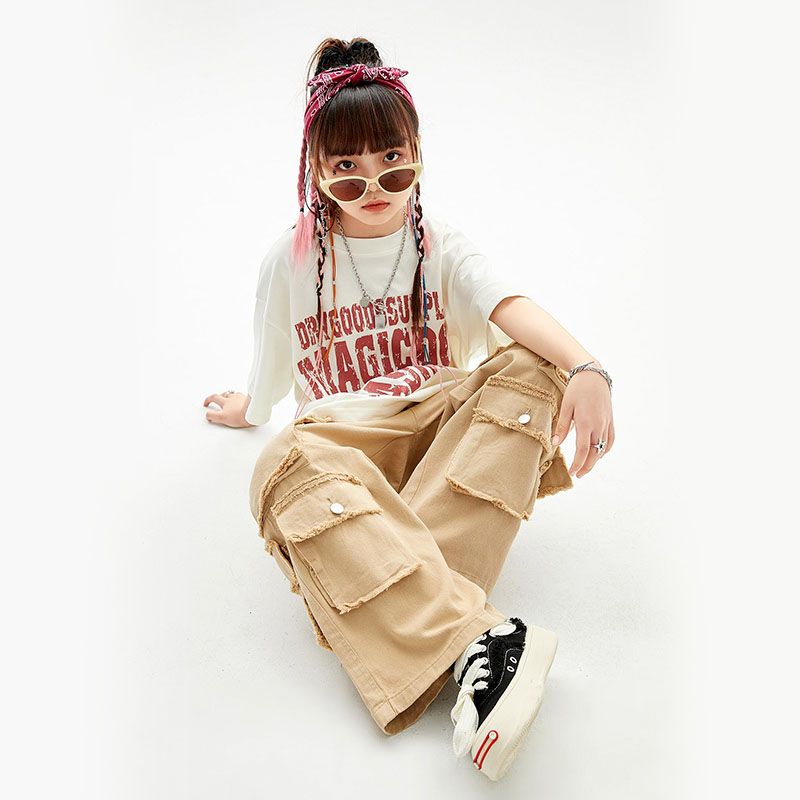 子供の街のダンスのファッション服の子供のドラムの格好いいスーツの女の子のジャズダンスの公演服の男性のhioshopのヒップホップの服装 子供の街のダンスのファッション服の子供のドラムの格好いいスーツの女の子のジャズダンスの公演服の男性のhioshopのヒップホップの服装