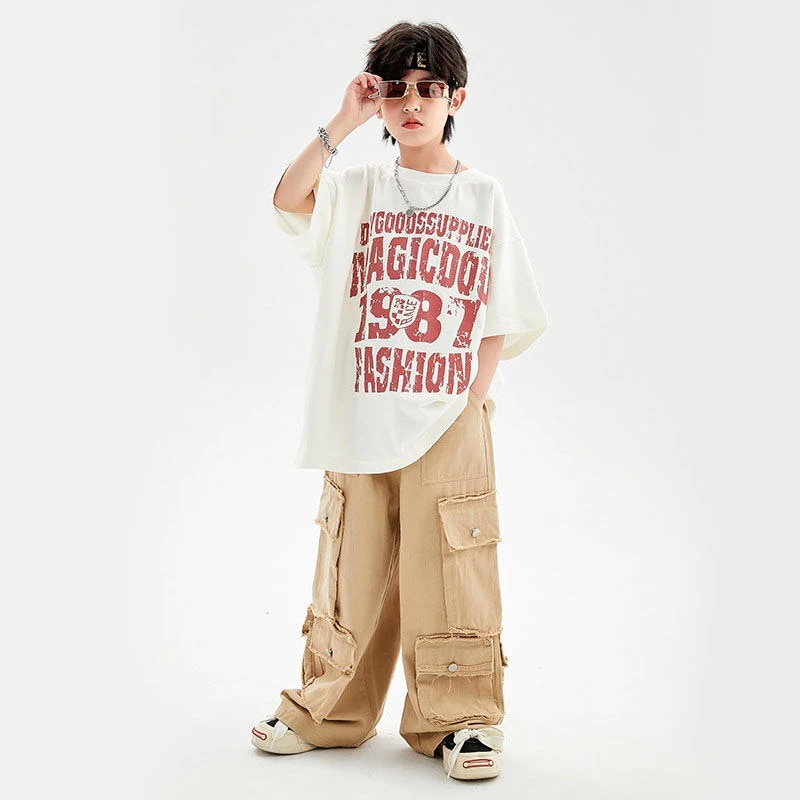 子供の街のダンスのファッション服の子供のドラムの格好いいスーツの女の子のジャズダンスの公演服の男性のhioshopのヒップホップの服装 子供の街のダンスのファッション服の子供のドラムの格好いいスーツの女の子のジャズダンスの公演服の男性のhioshopのヒップホップの服装