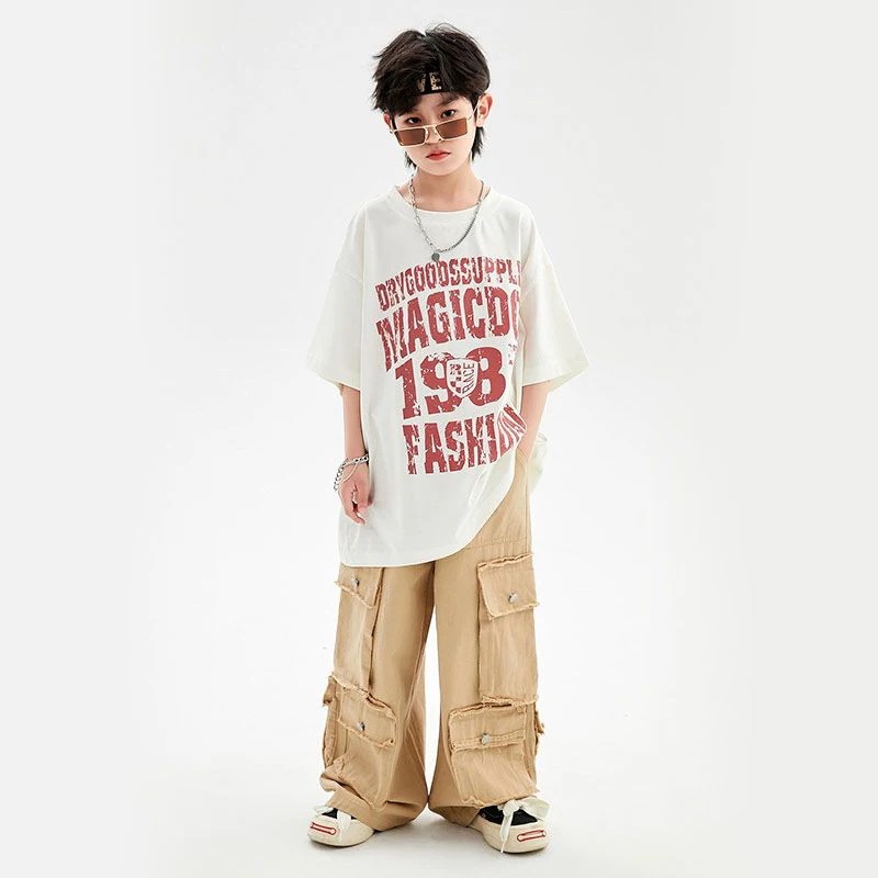 子供の街のダンスのファッション服の子供のドラムの格好いいスーツの女の子のジャズダンスの公演服の男性のhioshopのヒップホップの服装 子供の街のダンスのファッション服の子供のドラムの格好いいスーツの女の子のジャズダンスの公演服の男性のhioshopのヒップホップの服装