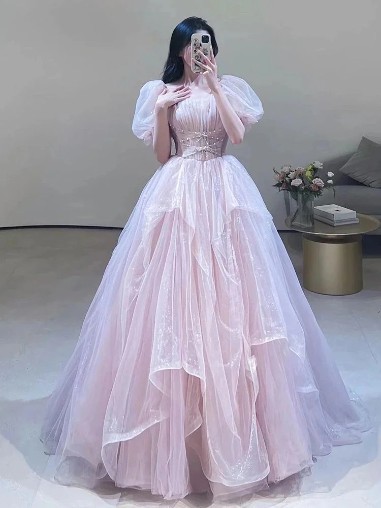 冬のワンピースドレス フレンチイブニングドレス女性新作宴会ワンピース