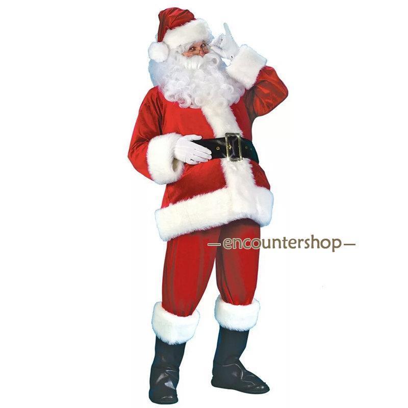 【即納】11点セット サンタクロース 男性 クリスマス メンズ コスプレ コスチューム 仮装 衣装 大人 変身 パーティー イベント ギフト 大きいサイズ 【即納】11点セット サンタクロース 男性 クリスマス メンズ コスプレ コスチューム 仮装 衣装 大人 変身 パーティー イベント ギフト 大きいサイズ