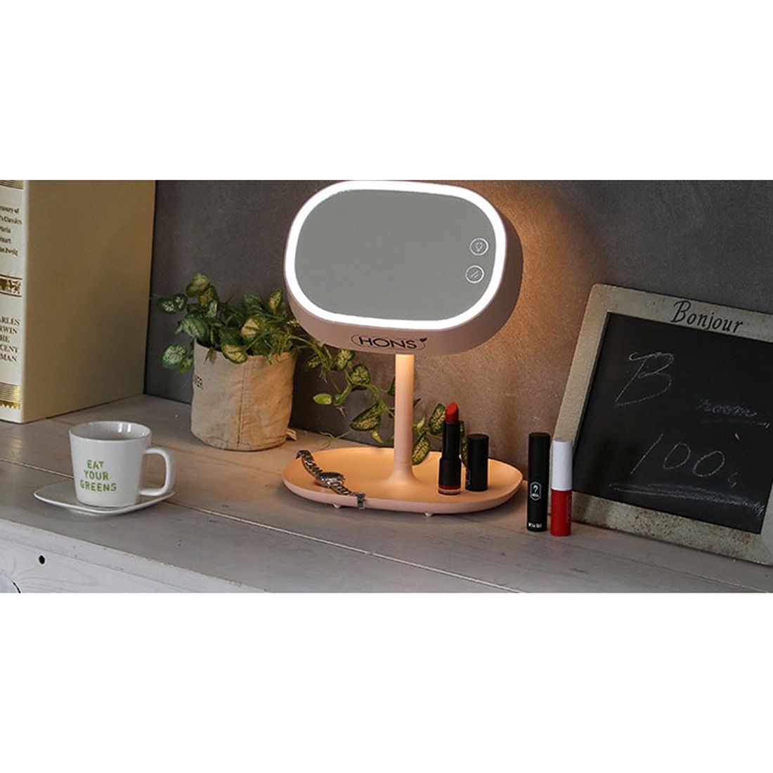 LED Lamp Mirror : メイク小物 数量限定