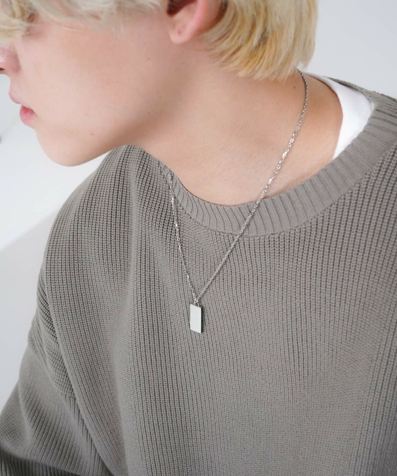 LH-1 トライネックレス ロゴプレート サージカルステンレス316L (シルバー・ブラック) 金属アレルギー対応 03NE0235 ステンレスネックレス LH-1 トライネックレス ロゴプレート サージカルステンレス316L (シルバー・ブラック) 金属アレルギー対応 03NE0235 ステンレスネックレス