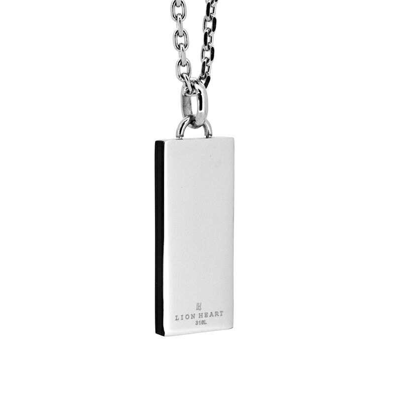 LH-1 トライネックレス ロゴプレート サージカルステンレス316L (シルバー・ブラック) 金属アレルギー対応 03NE0235 ステンレスネックレス LH-1 トライネックレス ロゴプレート サージカルステンレス316L (シルバー・ブラック) 金属アレルギー対応 03NE0235 ステンレスネックレス