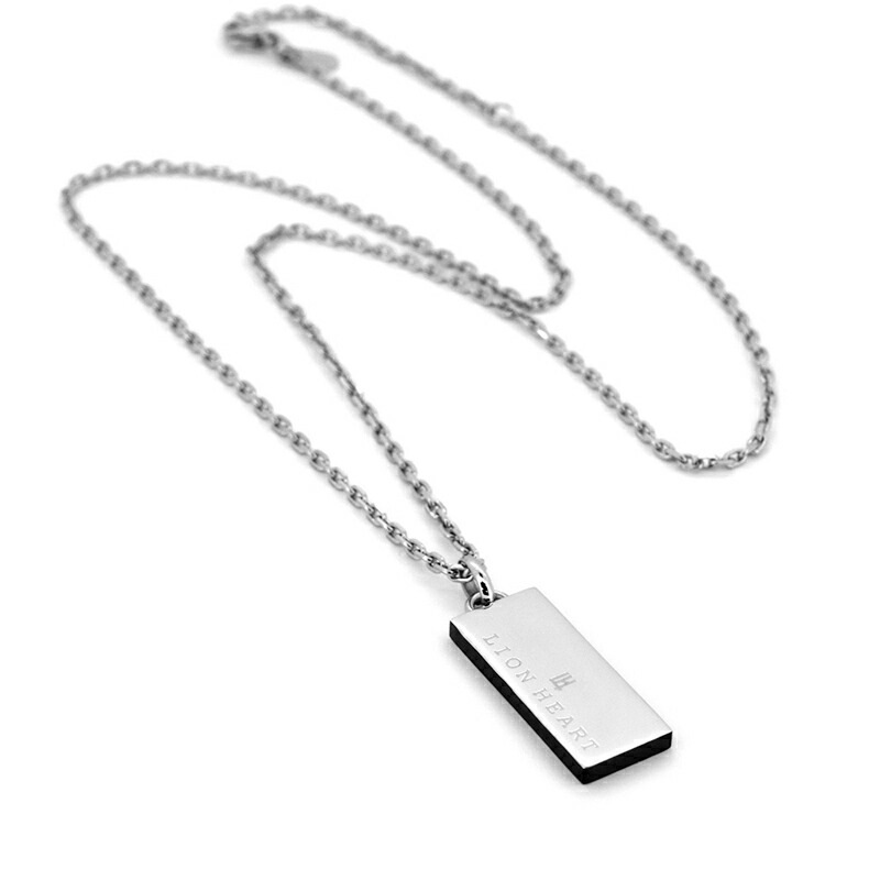 LH-1 トライネックレス ロゴプレート サージカルステンレス316L (シルバー・ブラック) 金属アレルギー対応 03NE0235 ステンレスネックレス LH-1 トライネックレス ロゴプレート サージカルステンレス316L (シルバー・ブラック) 金属アレルギー対応 03NE0235 ステンレスネックレス