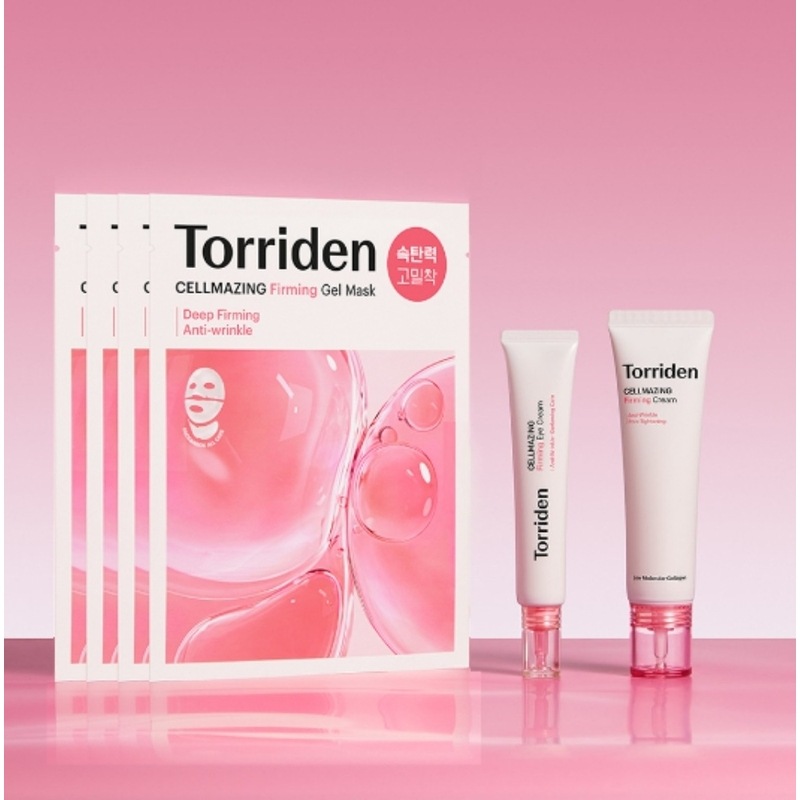 【3種セット】トリドンセルメージングコラーゲン弾力クリーム60ml+アイクリーム30ml+ゲルマスク4枚