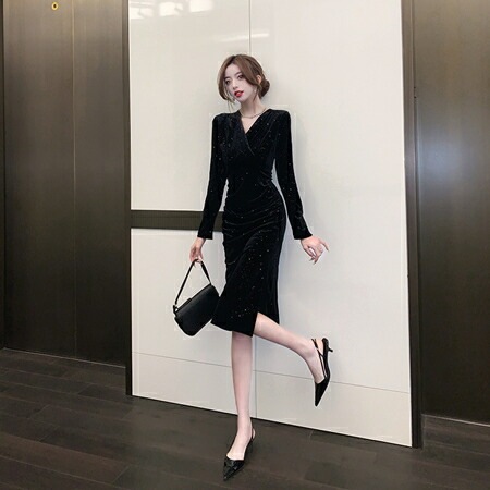 パーティードレス 結婚式 ワンピース ミディアム ひざ丈 オケージョン ドレス 韓国 ファッション レディース 春 秋 冬 ブライダル お呼ばれ コーデ 成人式 二次会 同窓会 20代 30代 パーティードレス 結婚式 ワンピース ミディアム ひざ丈 オケージョン ドレス 韓国 ファッション レディース 春 秋 冬 ブライダル お呼ばれ コーデ 成人式 二次会 同窓会 20代 30代