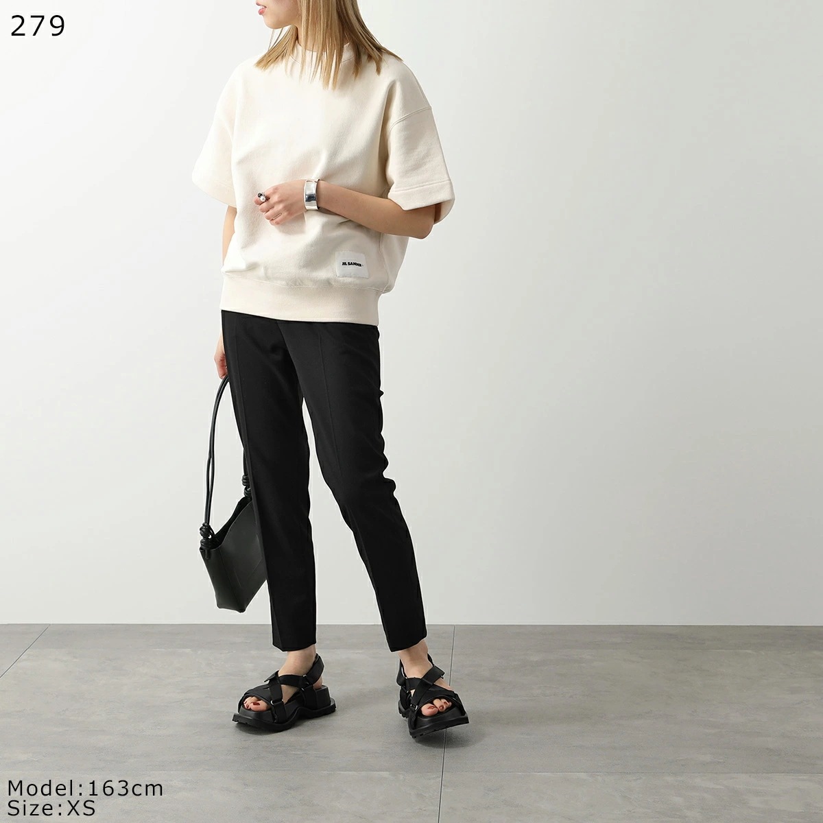 JIL SANDER+ ジルサンダー プラス 半袖 スウェット J40GC0105 J20010 J20039 レディース クルーネック ロゴ オーバーサイズ JIL SANDER+ ジルサンダー プラス 半袖 スウェット J40GC0105 J20010 J20039 レディース クルーネック ロゴ オーバーサイズ