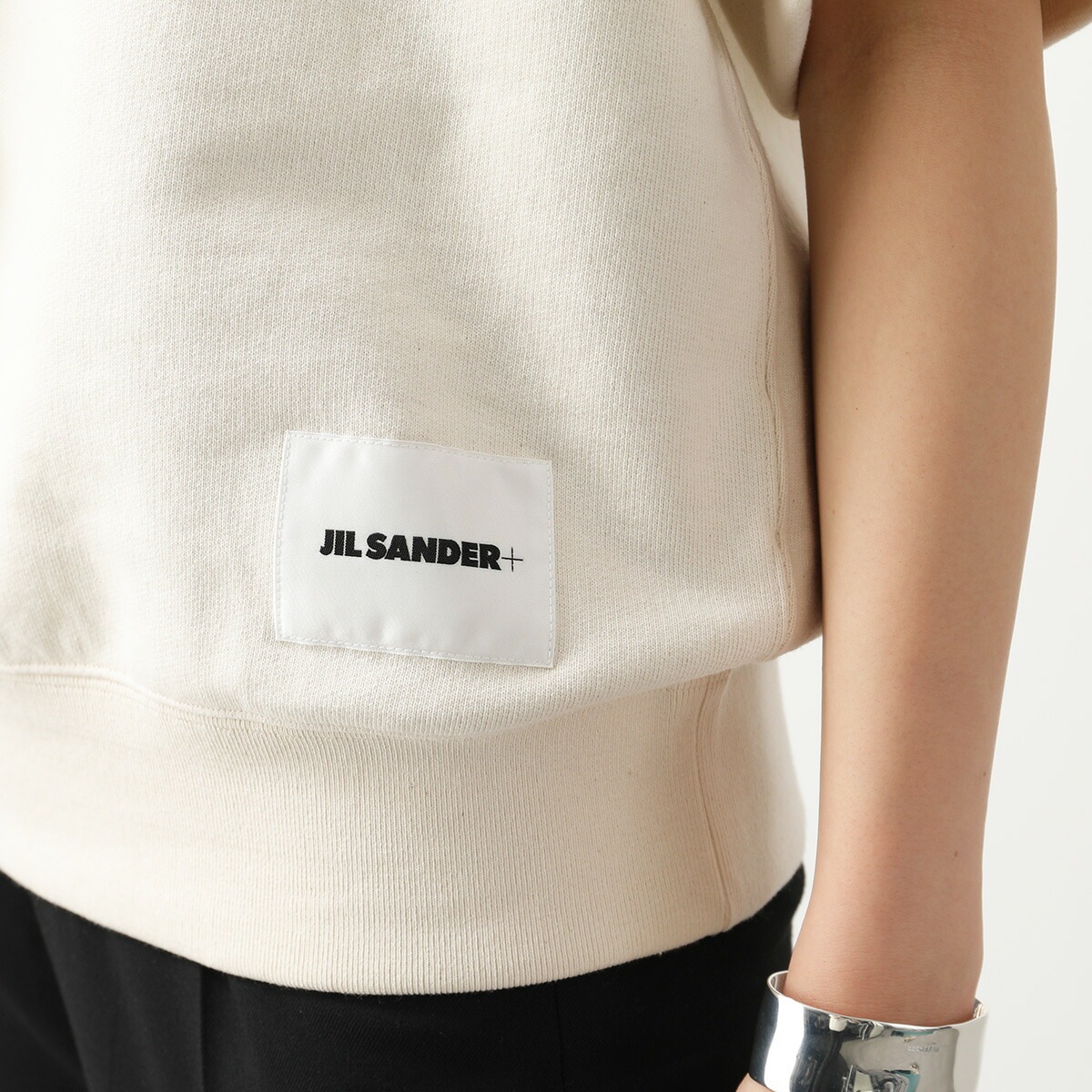 JIL SANDER+ ジルサンダー プラス 半袖 スウェット J40GC0105 J20010 J20039 レディース クルーネック ロゴ オーバーサイズ JIL SANDER+ ジルサンダー プラス 半袖 スウェット J40GC0105 J20010 J20039 レディース クルーネック ロゴ オーバーサイズ