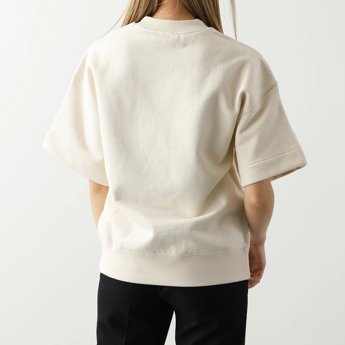 JIL SANDER+ ジルサンダー プラス 半袖 スウェット J40GC0105 J20010 J20039 レディース クルーネック ロゴ オーバーサイズ JIL SANDER+ ジルサンダー プラス 半袖 スウェット J40GC0105 J20010 J20039 レディース クルーネック ロゴ オーバーサイズ