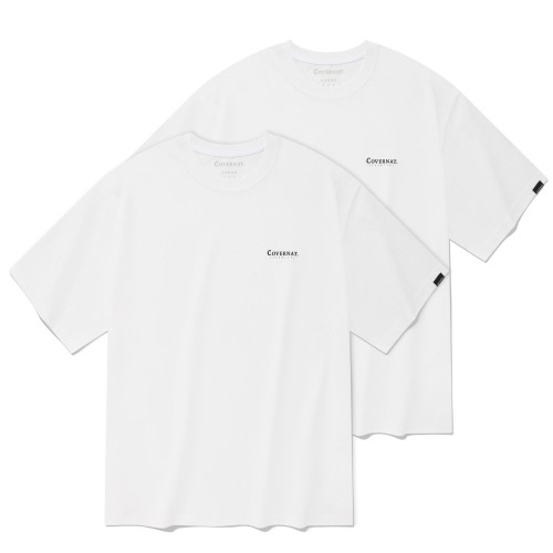 [2枚セット]エッセンシャルクールコットンTシャツ 半袖 男女兼用