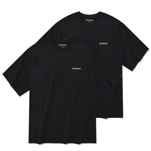 [2枚セット]エッセンシャルクールコットンTシャツ 半袖 男女兼用