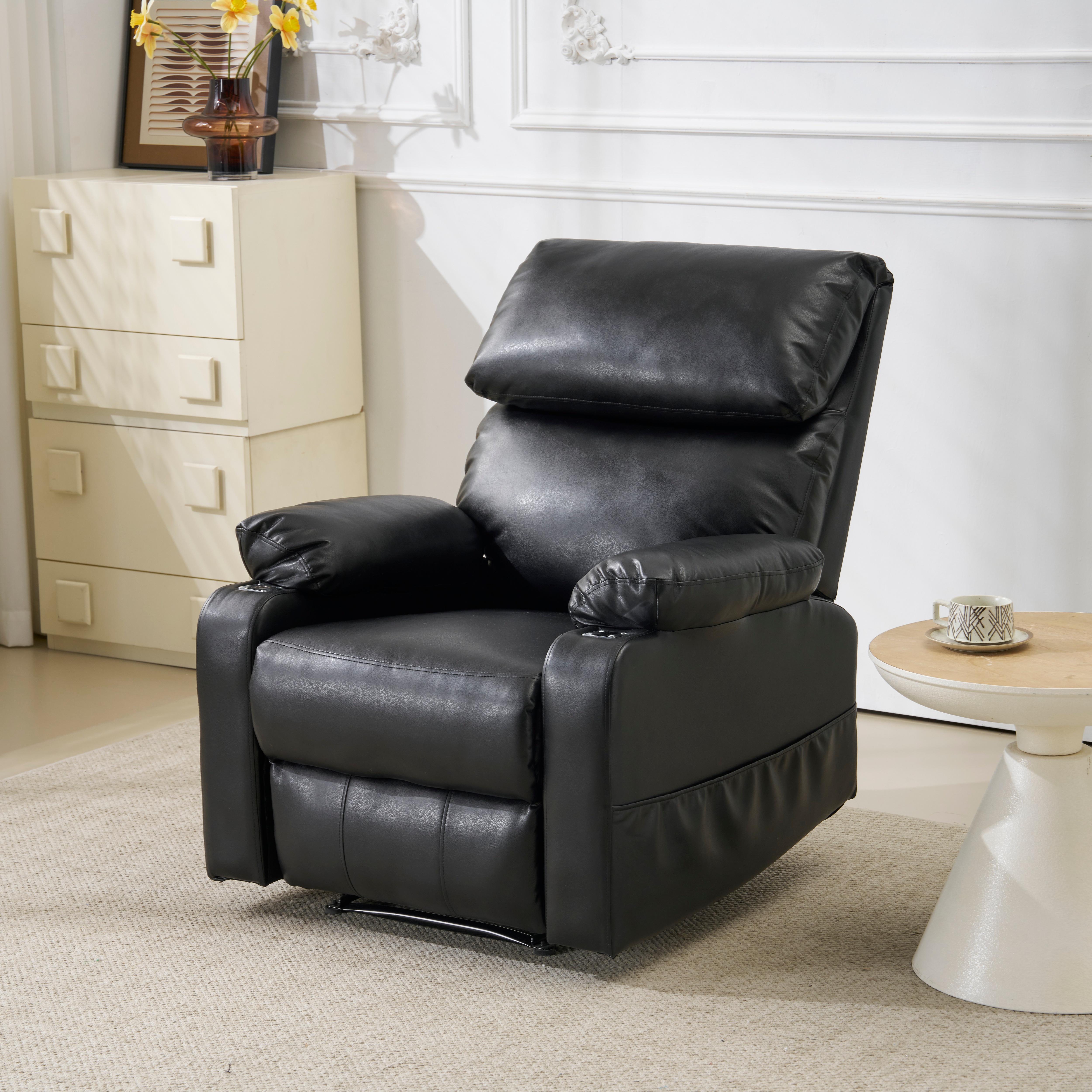 【国内出荷 - 3日配達】リクライニングソファー ソファー 1人掛け ゲーミングチェア PU 160度調節可能 テーブル付き PUレザー チェア オットマン一体型 パーソナルチェア 耐圧分散 一人暮ら 【国内出荷 - 3日配達】リクライニングソファー ソファー 1人掛け ゲーミングチェア PU 160度調節可能 テーブル付き PUレザー チェア オットマン一体型 パーソナルチェア 耐圧分散 一人暮ら