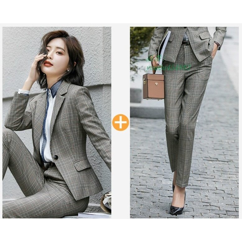 パンツスーツ フォーマル テーラードジャケット セットアップ チェック柄 レディース 2点セット お パンツスーツ フォーマル テーラードジャケット セットアップ チェック柄 レディース 2点セット お
