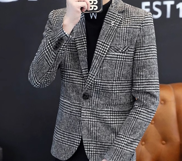 メンズ 男性用 ジャケット スーツ アウター 上着 ウール ミドル丈 長袖 襟付き スーツカラー スリム スマート 異国風 厚手 ベルベット カジュアル 上品 おしゃれ かっこいい レトロ こなれ感