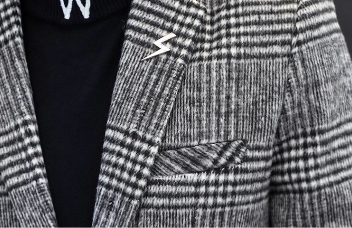 メンズ 男性用 ジャケット スーツ アウター 上着 ウール ミドル丈 長袖 襟付き スーツカラー スリム スマート 異国風 厚手 ベルベット カジュアル 上品 おしゃれ かっこいい レトロ こなれ感