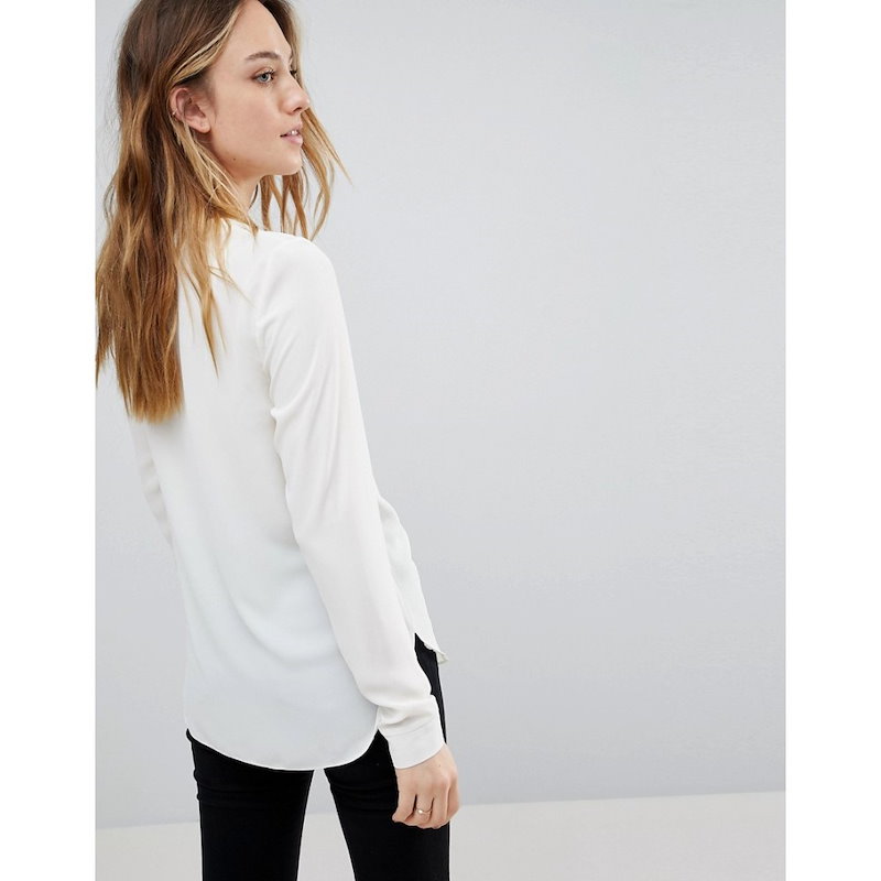 エイソス レディース トップス ブラウス・シャツ【ASOS TALL V Neck Blouse】Cream エイソス レディース トップス ブラウス・シャツ【ASOS TALL V Neck Blouse】Cream