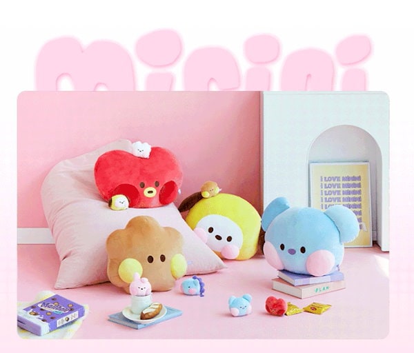 クッション・抱きまくら・ブランケット BT21 BT21 ソロモン商事 minini ぬいぐるみ ブランケット BT21-BRK-M