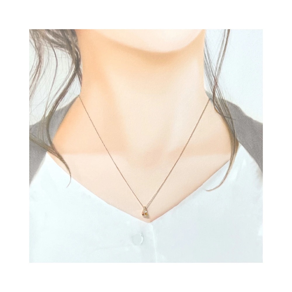 リボン済&紙袋 正規品 ネックレス レディース 11月 誕生石 誕生日 ペンダント しずくモチーフ ネックレス プレゼント アクセサリー シトリン ダイヤモンド K10ピンクゴールド リボン済&紙袋 正規品 ネックレス レディース 11月 誕生石 誕生日 ペンダント しずくモチーフ ネックレス プレゼント アクセサリー シトリン ダイヤモンド K10ピンクゴールド