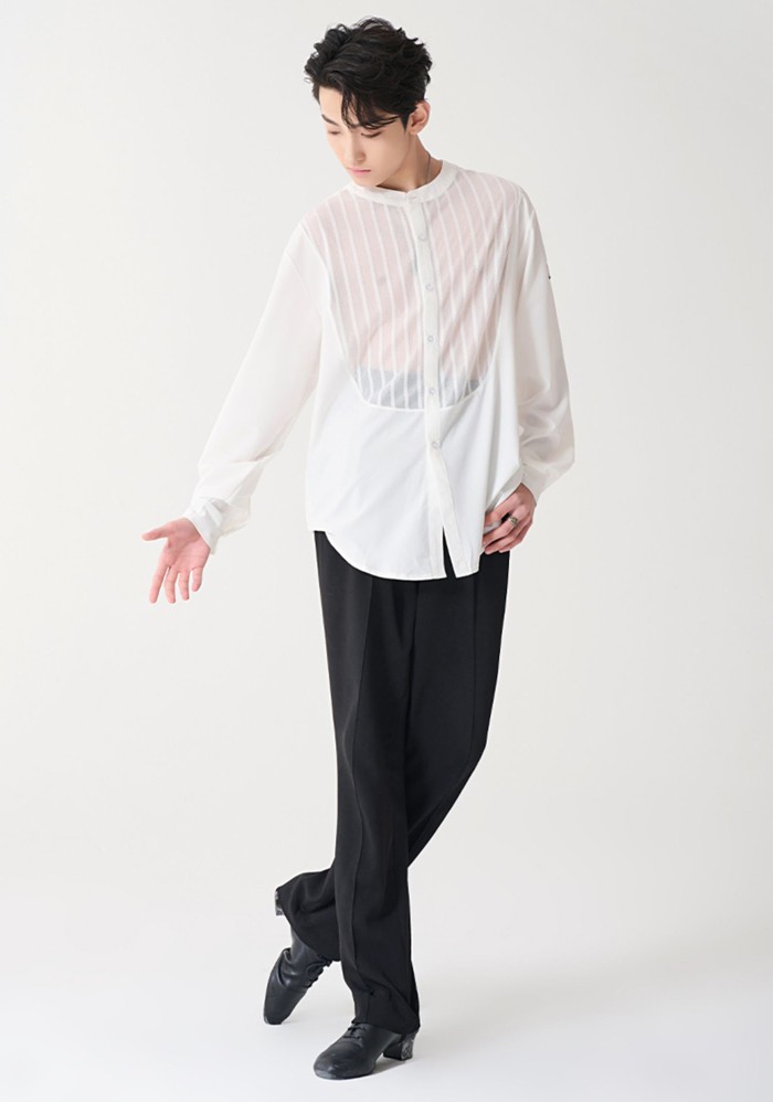 「期間限定セール」社交ダンス衣装 トップス メンズ ラテン ラテンダンス用シャツ 男性用 ダンス衣装 ダンスウェア 練習着 ワルツ チャチャチャ ルンバ ラテン ラテンダンスシャツ ステージ 衣装 男