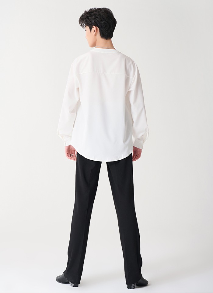 「期間限定セール」社交ダンス衣装 トップス メンズ ラテン ラテンダンス用シャツ 男性用 ダンス衣装 ダンスウェア 練習着 ワルツ チャチャチャ ルンバ ラテン ラテンダンスシャツ ステージ 衣装 男