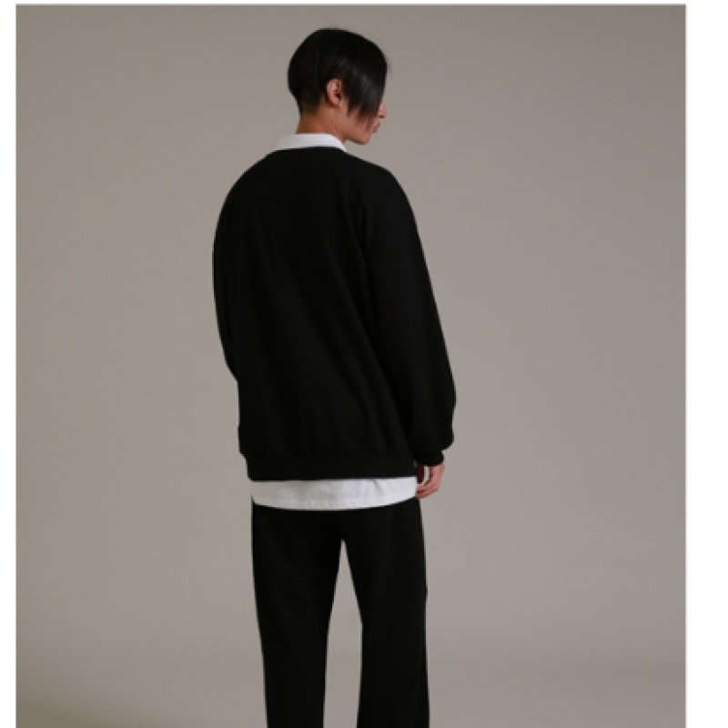 LIKE THE MOSTアベニュースタジオアンバルシャツラグビーマンツーマンブラック LIKE THE MOSTアベニュースタジオアンバルシャツラグビーマンツーマンブラック