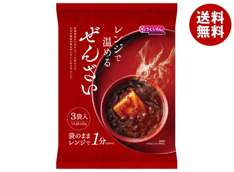 谷尾食糧工業 レンジで温めるぜんざい3人前 (140g＊3袋)＊12袋入 mdprevattcaulkingandwaterproofing.com