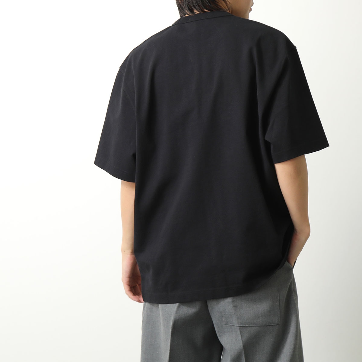 STUDIO NICHOLSON スタジオニコルソン Tシャツ MODULE SNM-1167 メンズ 半袖 カットソー ちびロゴT オーバーサイズ カラー2色