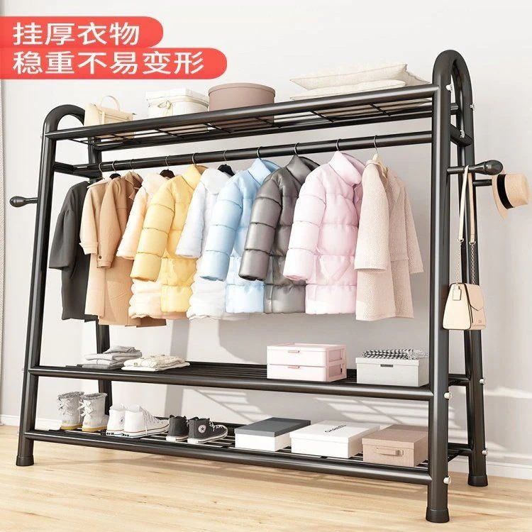 本棚ラック棚洋服ハンガー 学生寮 床 寝室 家庭用収納 折りたたみ 簡易洋服掛け 洋服収納ポール