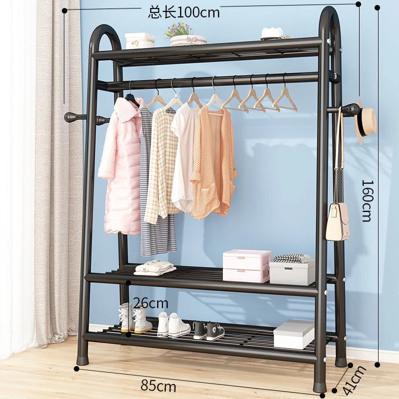 本棚ラック棚洋服ハンガー 学生寮 床 寝室 家庭用収納 折りたたみ 簡易洋服掛け 洋服収納ポール