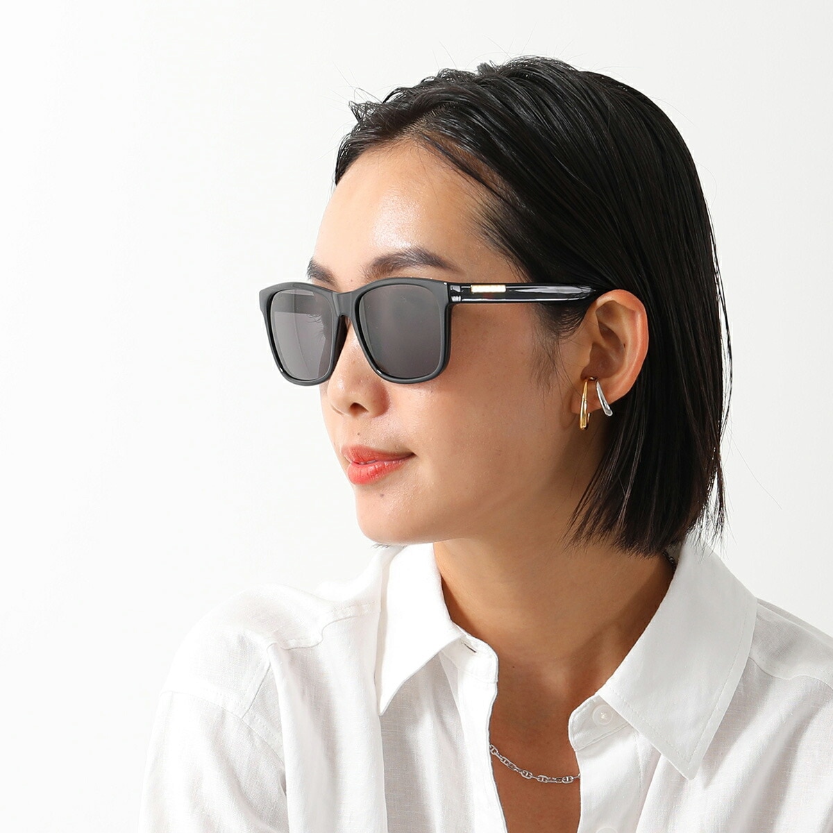 GUCCI スクエアサングラス GG0746S ケース付 GUCCI グッチ サングラス GG0746S GG0746SA メンズ ウェリントン型